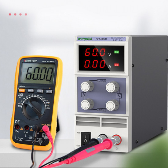 Alimentation régulée 0 ~ 60V 0 ~ 5A  interrupteur de Test KPS605D